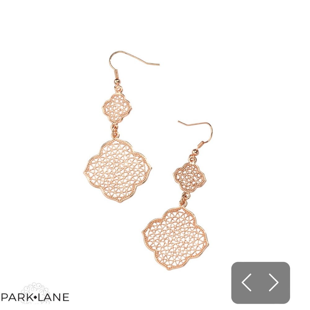 Park Lane Moana earrings, Rose Gold, NWT - never worn